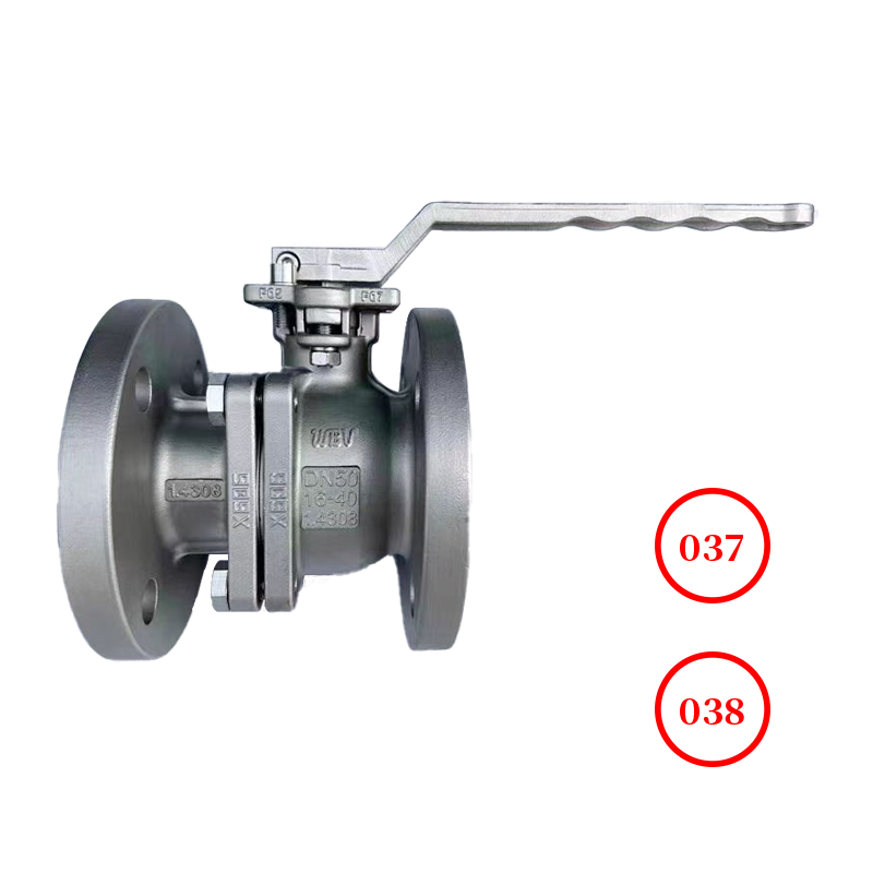 DIN high platform flange ball valve Q41F-16