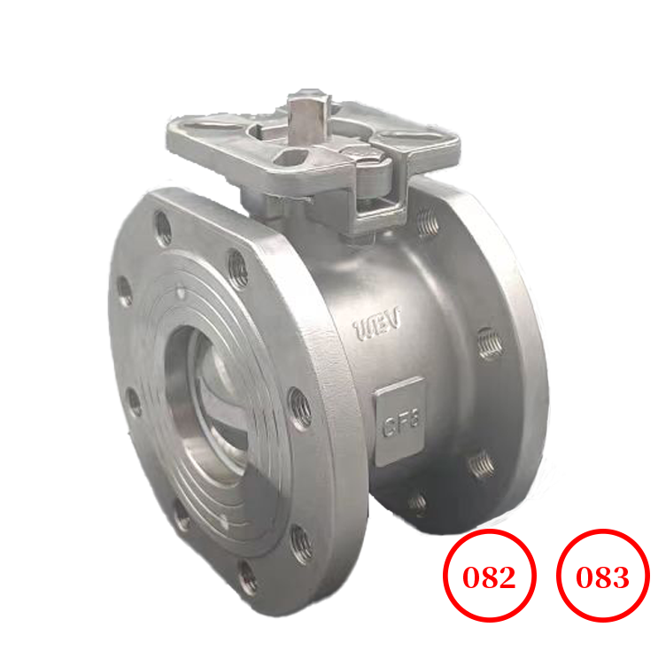 Wafer high platform thin ball valve Q71F-16