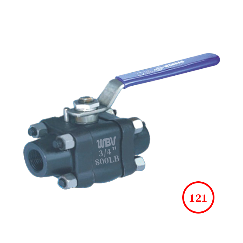 Three piece forged steel high-pressure ball valve 3PC high-pressure ball valve Q11F-300/900LB A105