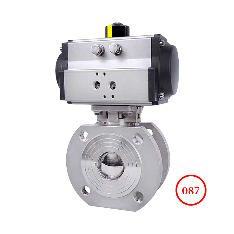 Pneumatic wafer thin ball valve SC Q671F-16