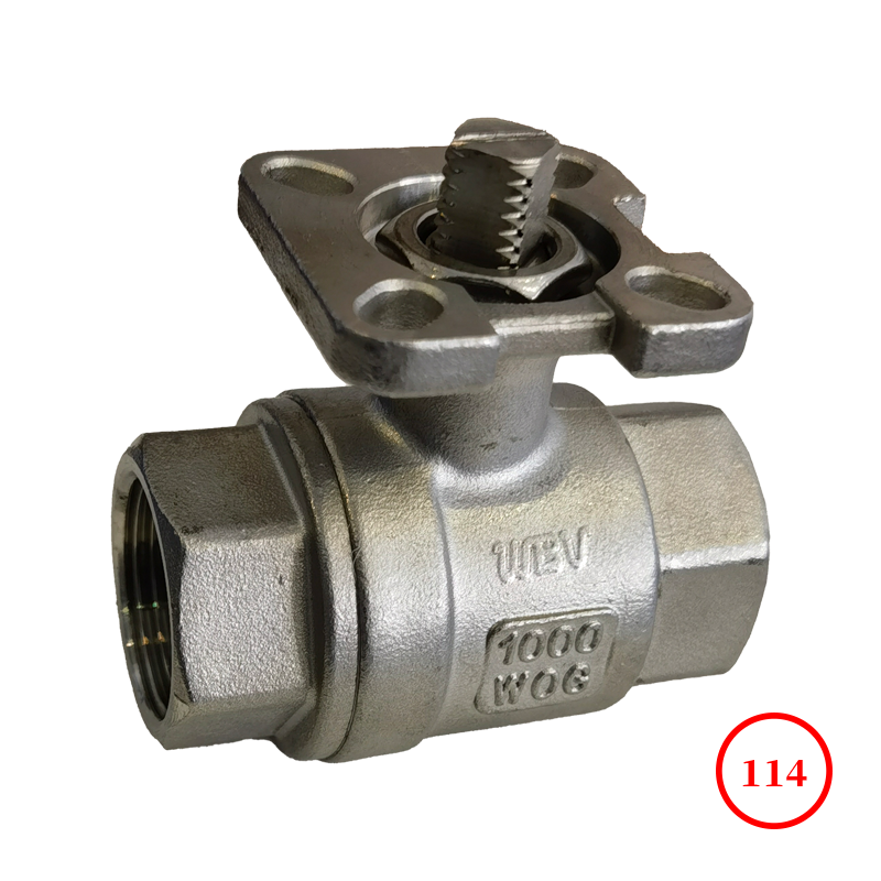 National standard two-piece high platform ball valve GB 2PC high platform ball valve Q11F-16/64