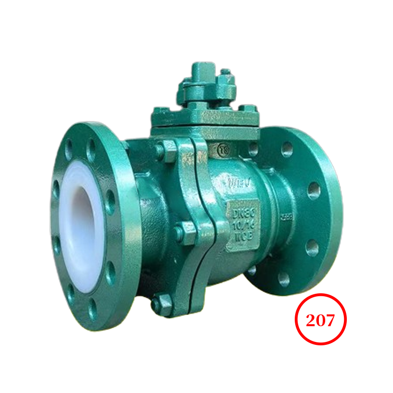 HG flange fluorine lined ball valve with CCC certification from the Ministry of Chemical Industry Q41F46