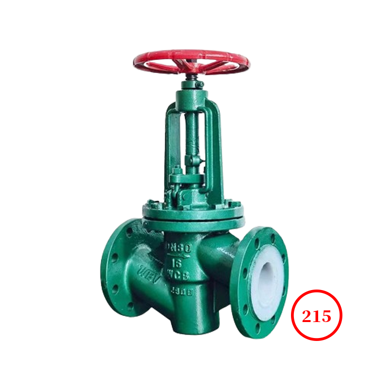 PTFE lined flange globe valve J41F46