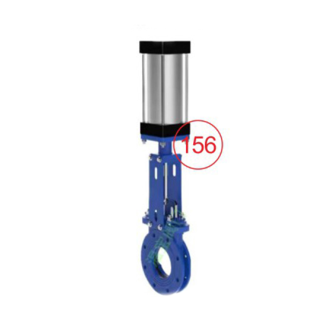 PZ673H-10 knife shaped clamp gate valve GB national standard 10kg external hydraulic