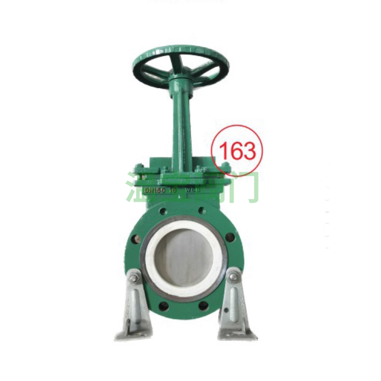 Manual rising stem ceramic knife gate valve PZ73TC